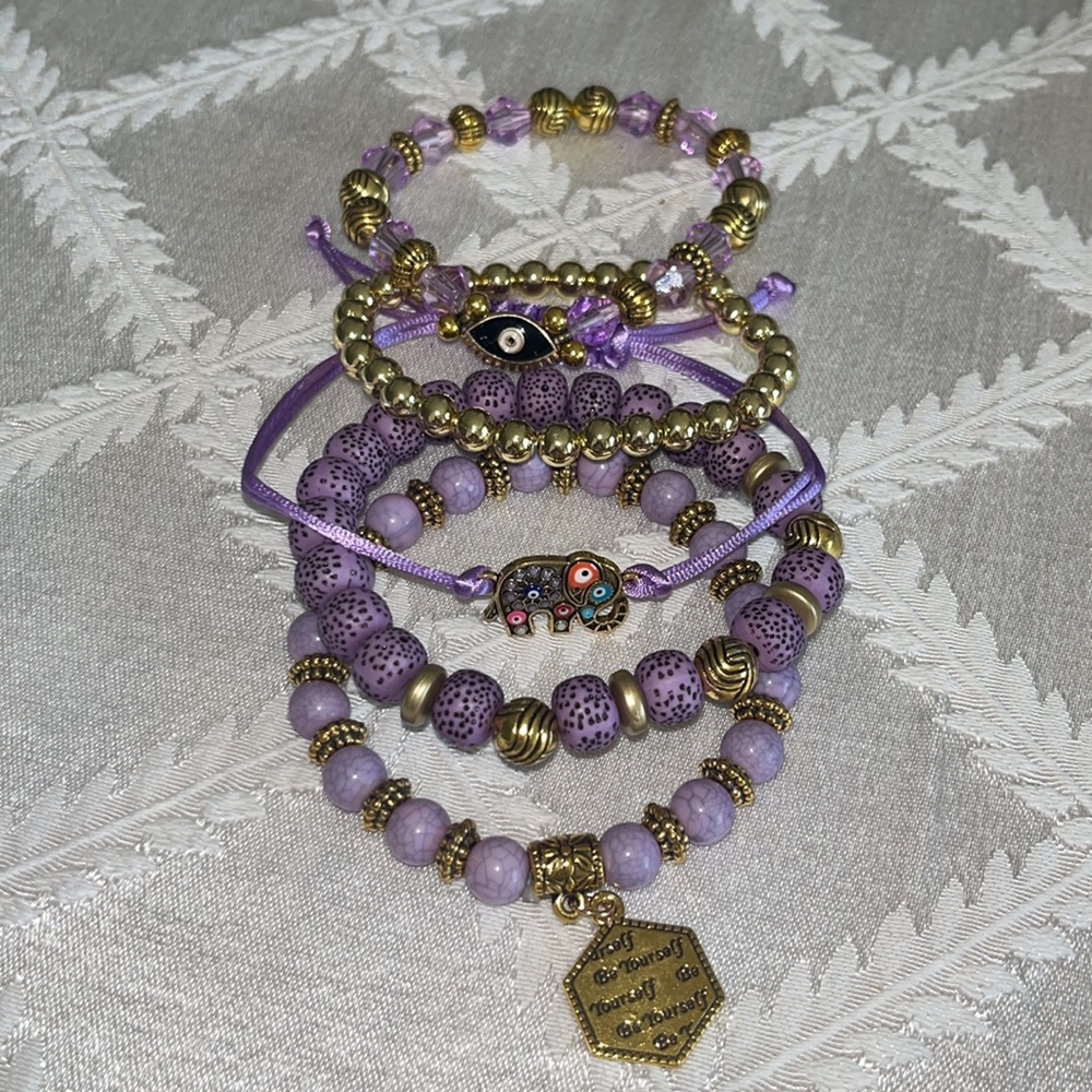 New Boho stackable stretch bracelets. (5) - Picture 2 of 2